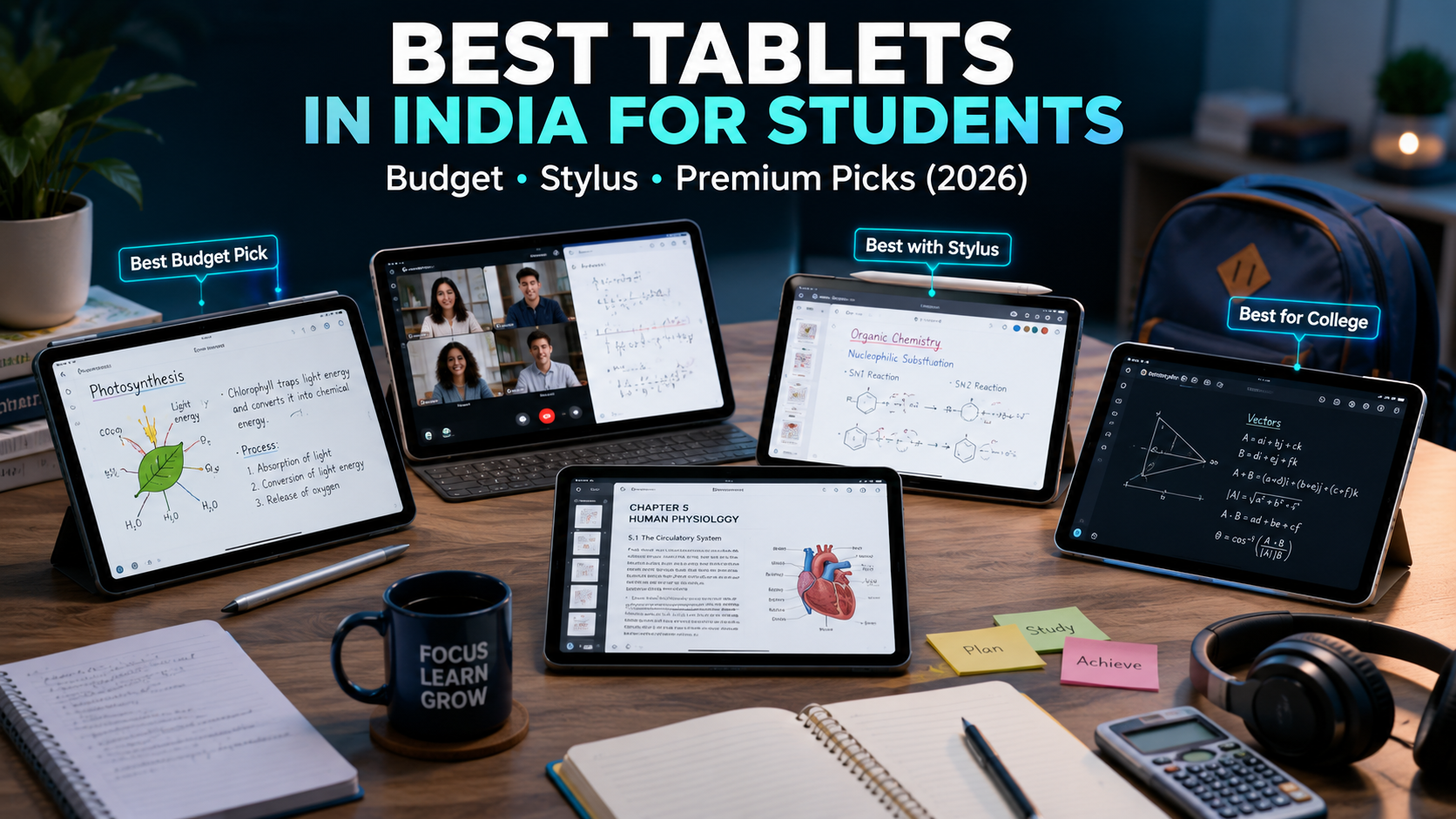 Best Tablets for Students in India (2026)