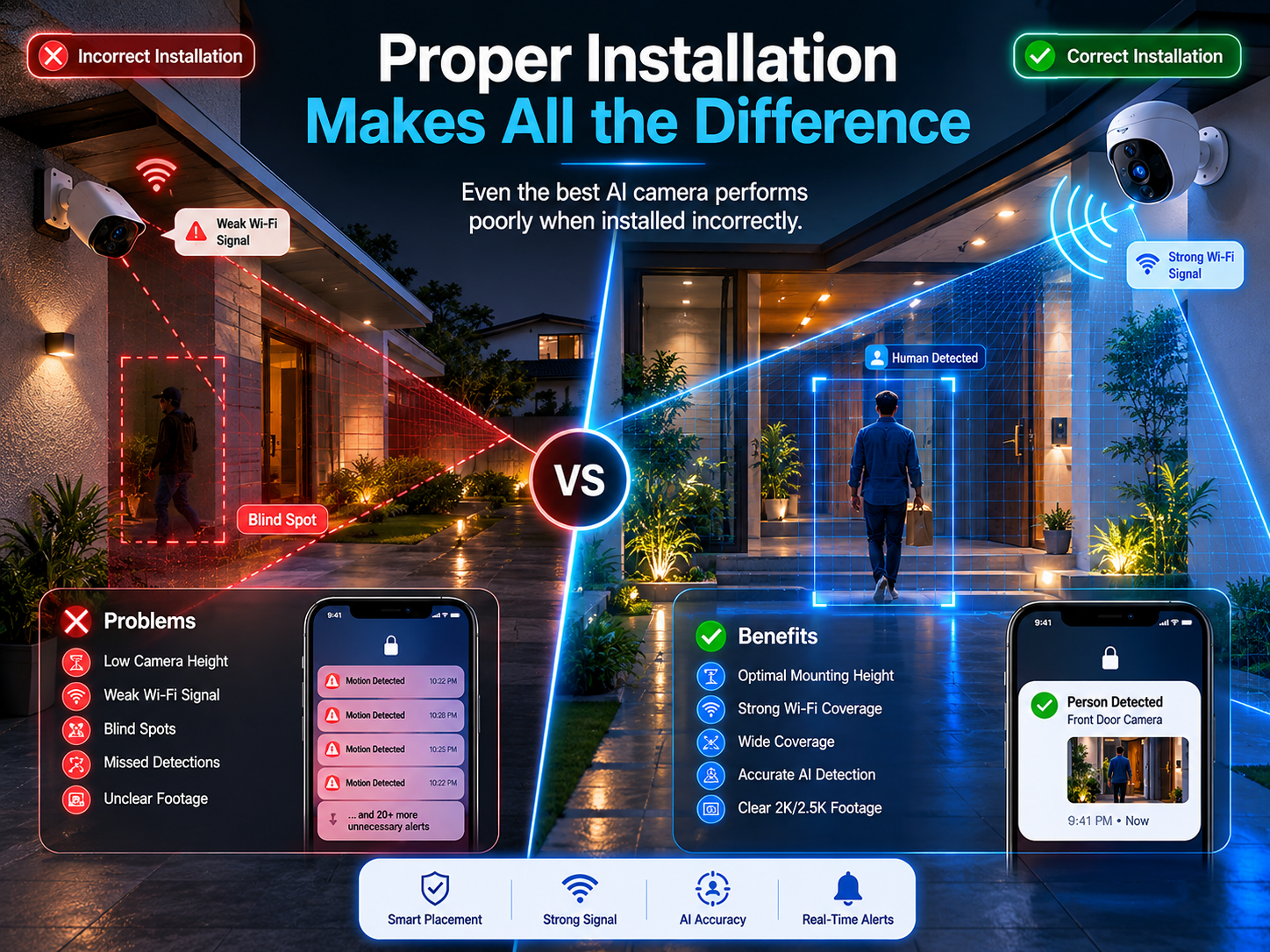 Proper Installation of Security Camera at home