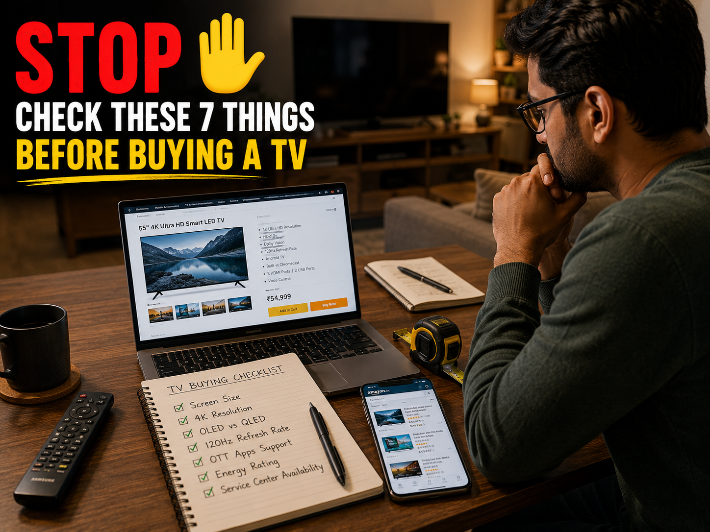 TV buying checklist for Indian consumers before purchasing a smart television