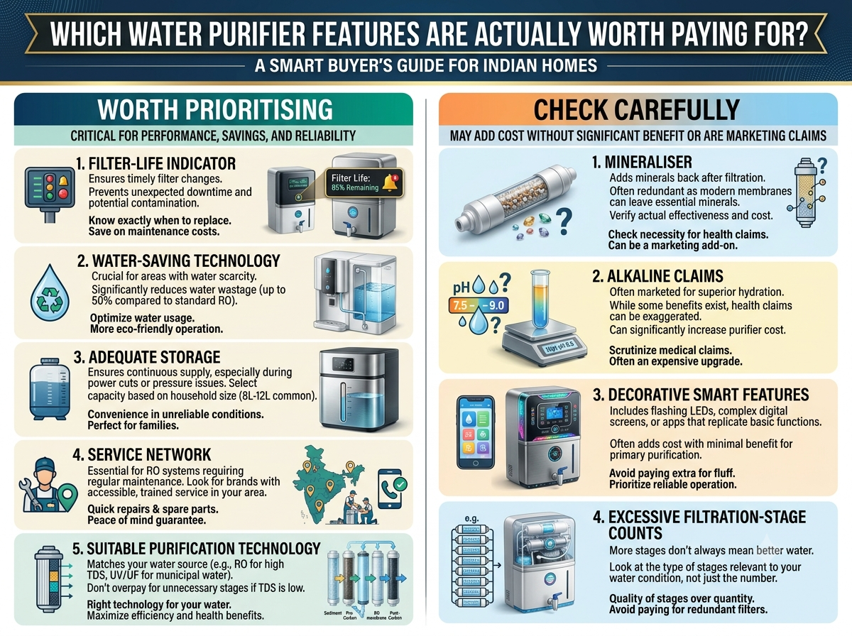 Which Water Purifier Features Are Actually Worth Paying For